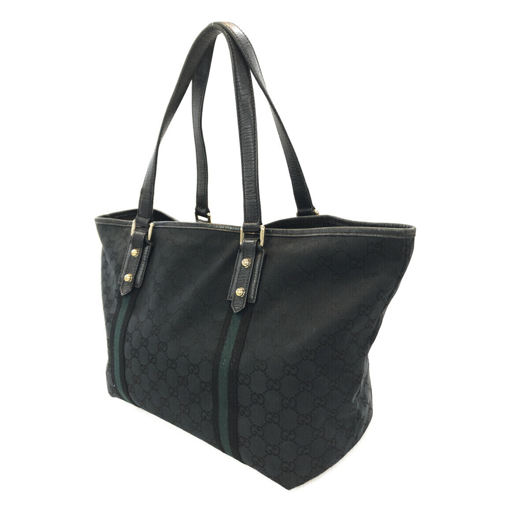 Gucci Sherry Canvas GG Line Tote Bag